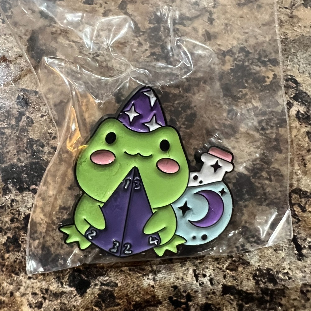 $2 FROG WITCH ENAMEL METAL PIN/BROOCH. NEW. $2 WITH ANY $10 ORDER OR MORE - Picture 6 of 16